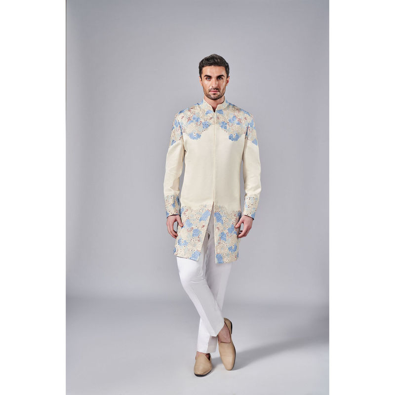 Arjun Kilachand Embroidered Sherwani (Set of 2) (S)