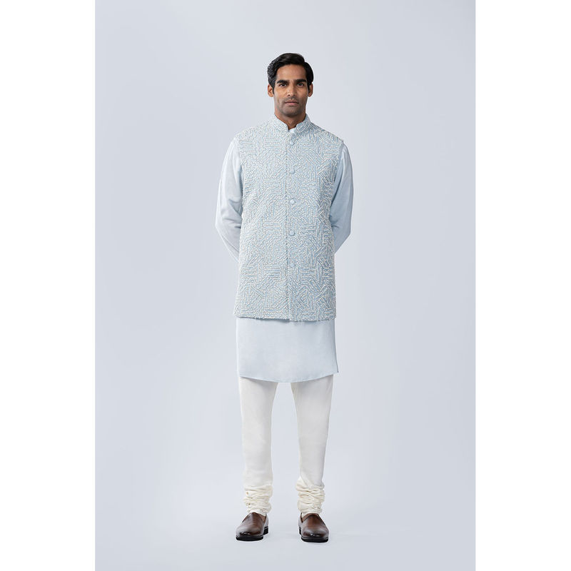 Arjun Kilachand French Knot Embroidered Bundi (Set of 3) (S)