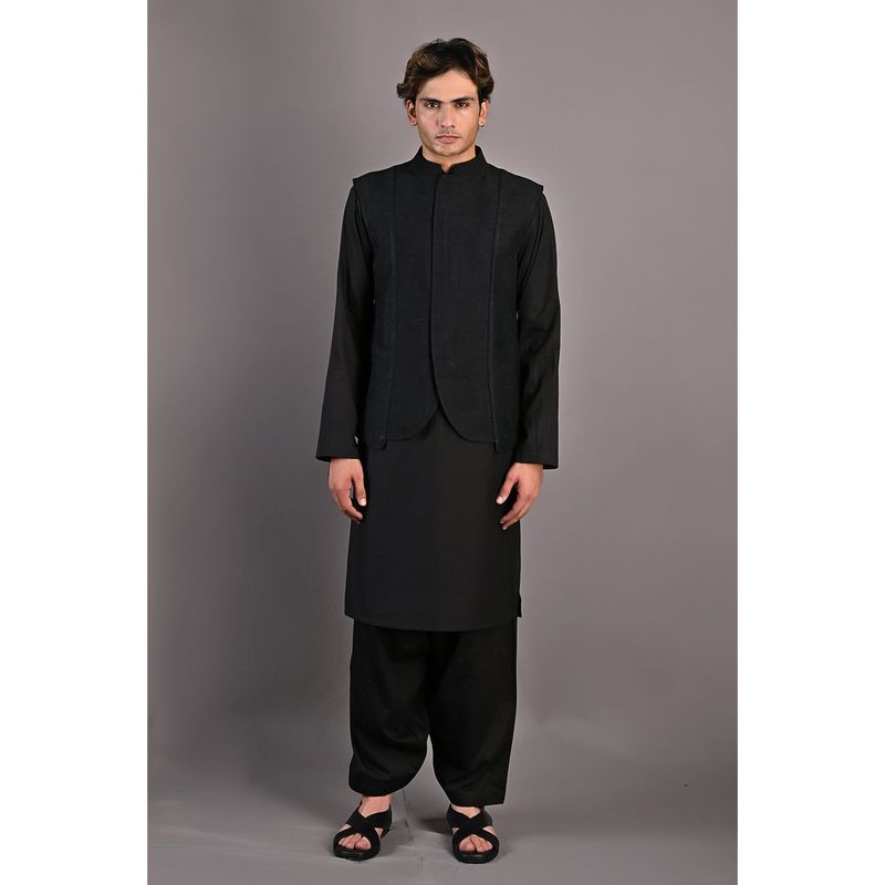 Bohame Haruka Kurta with Nehru Jacket (Set of 3) (M)