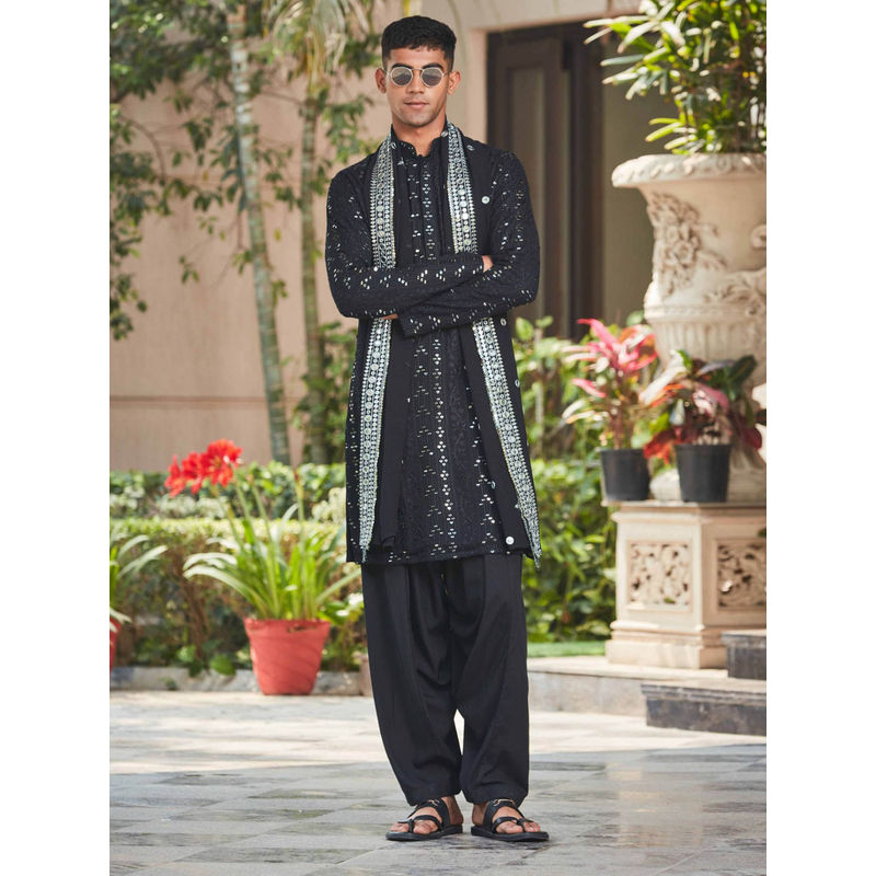 Bohame Bhima - Chikankari Kurta (Set of 3) (XS)