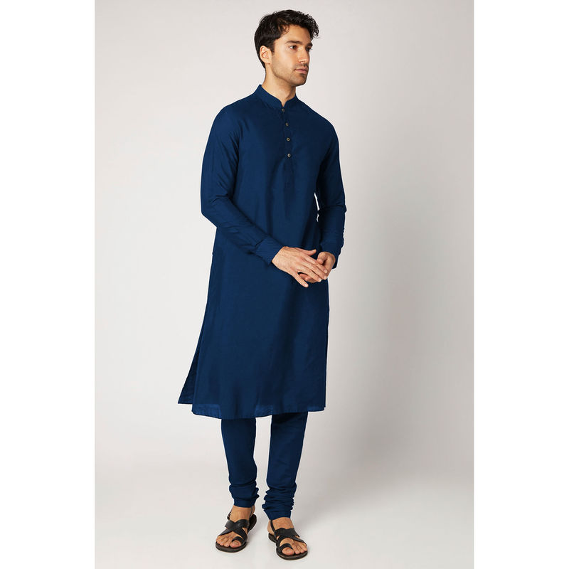 Bubber Couture Blue Raj Kurta (Set of 2) (XS)