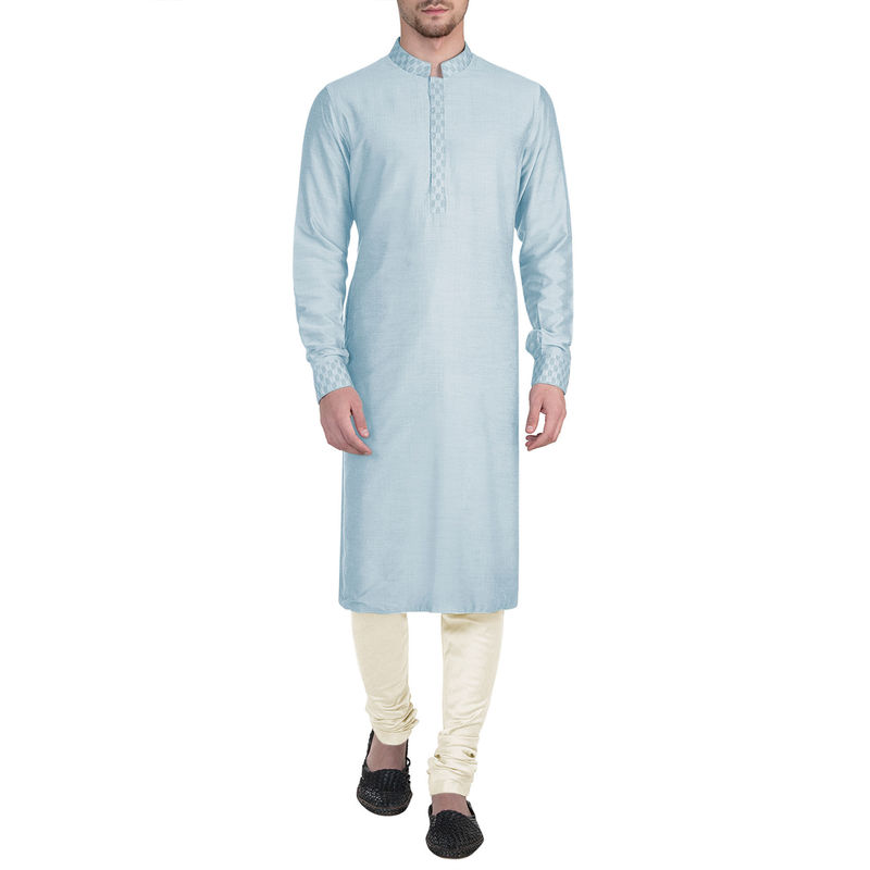 Bubber Couture Blue Ivaan Kurta (Set of 2) (XS)