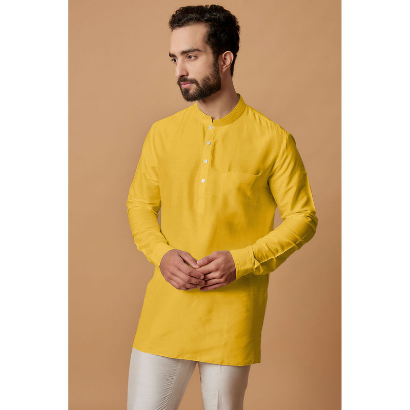 Bubber Couture Yellow Shlok Shirt Kurta (XS)