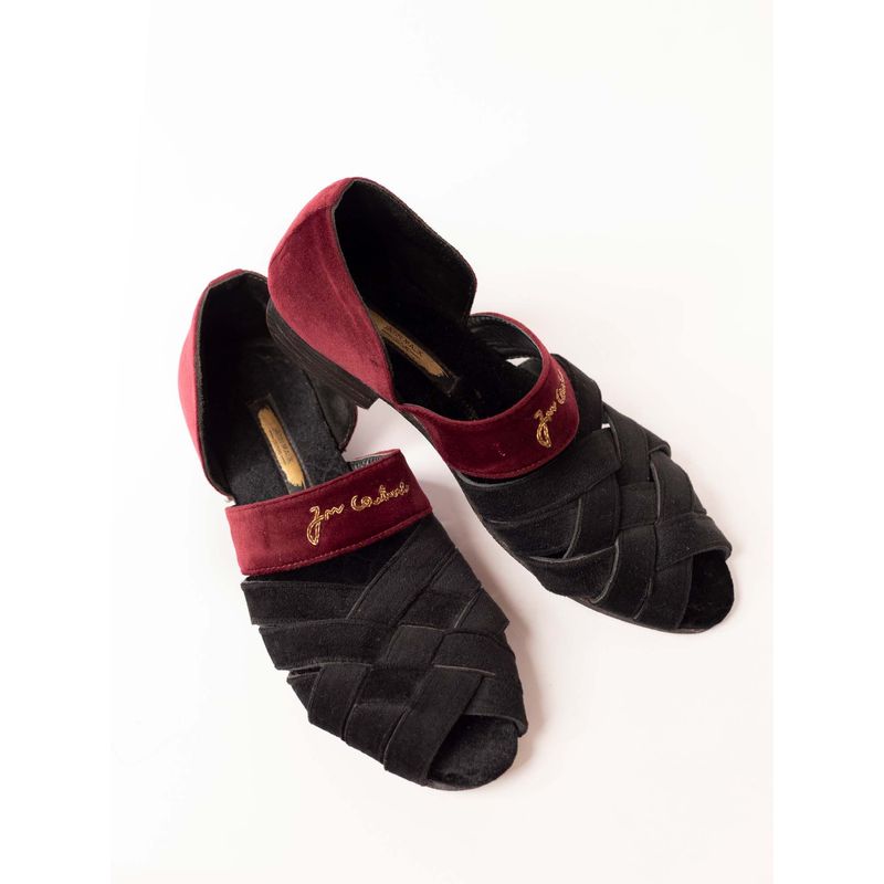 Jatin Malik Open Toe Suede Peshawari Formal Shoes (EURO 39)