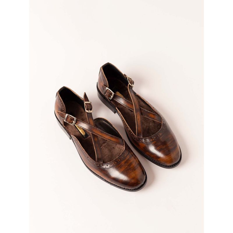 Jatin Malik Single Strap Peshawari Formal Shoes (EURO 39)