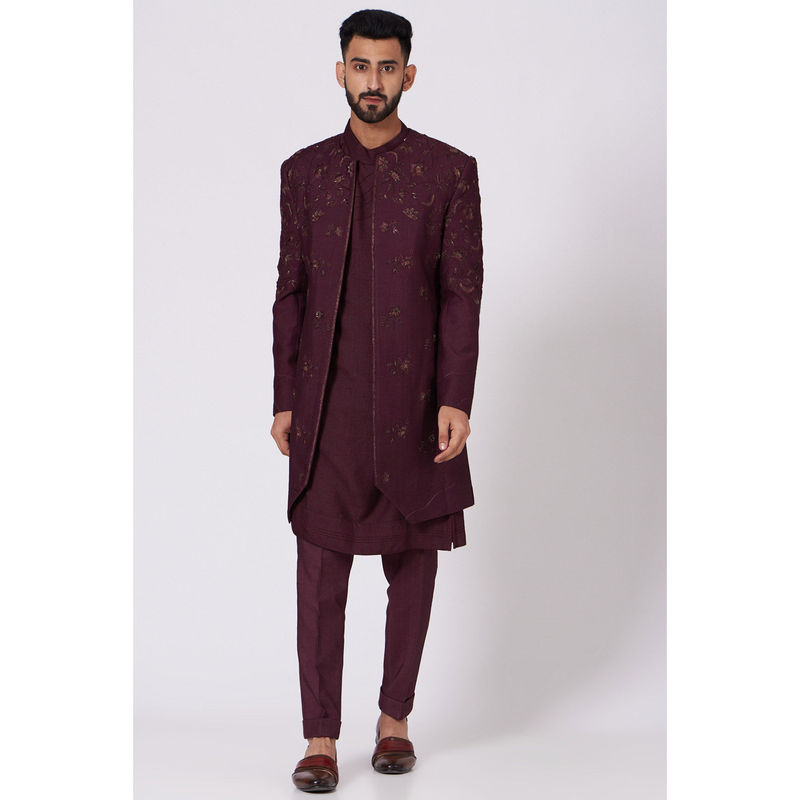 Jatin Malik Cherry Wine (Set of 3) (XS)