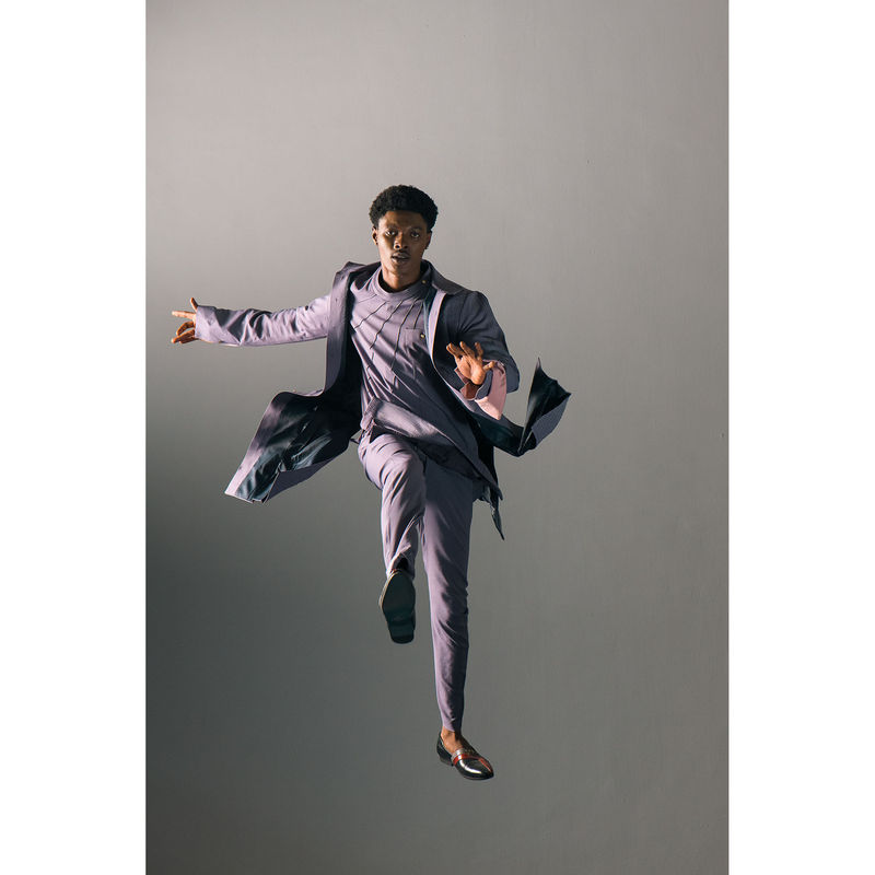 Jatin Malik English Purpul Overcoat (S)