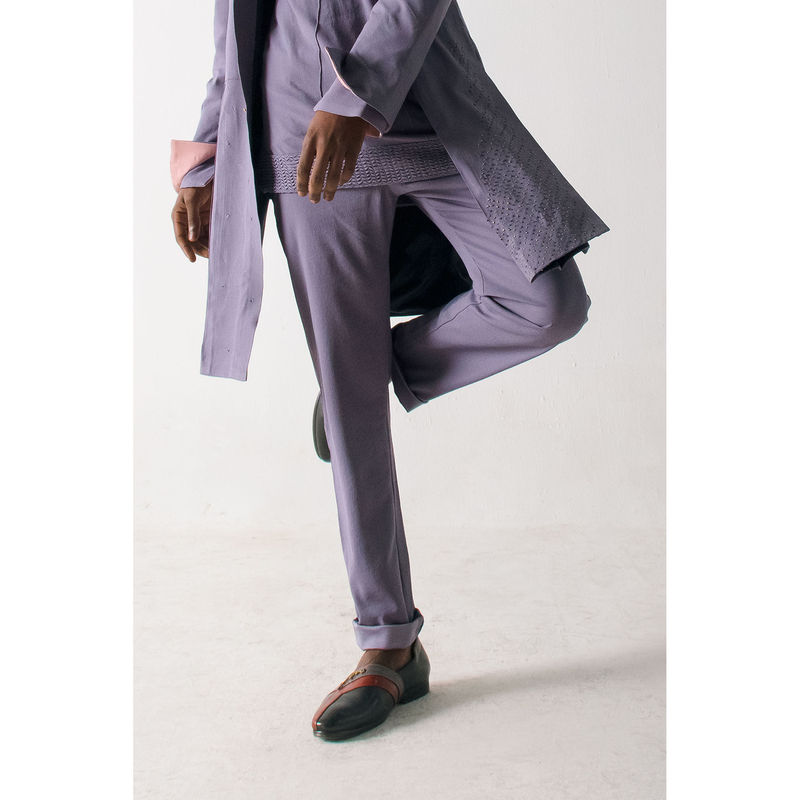 Jatin Malik English Purpul Trousers (S)