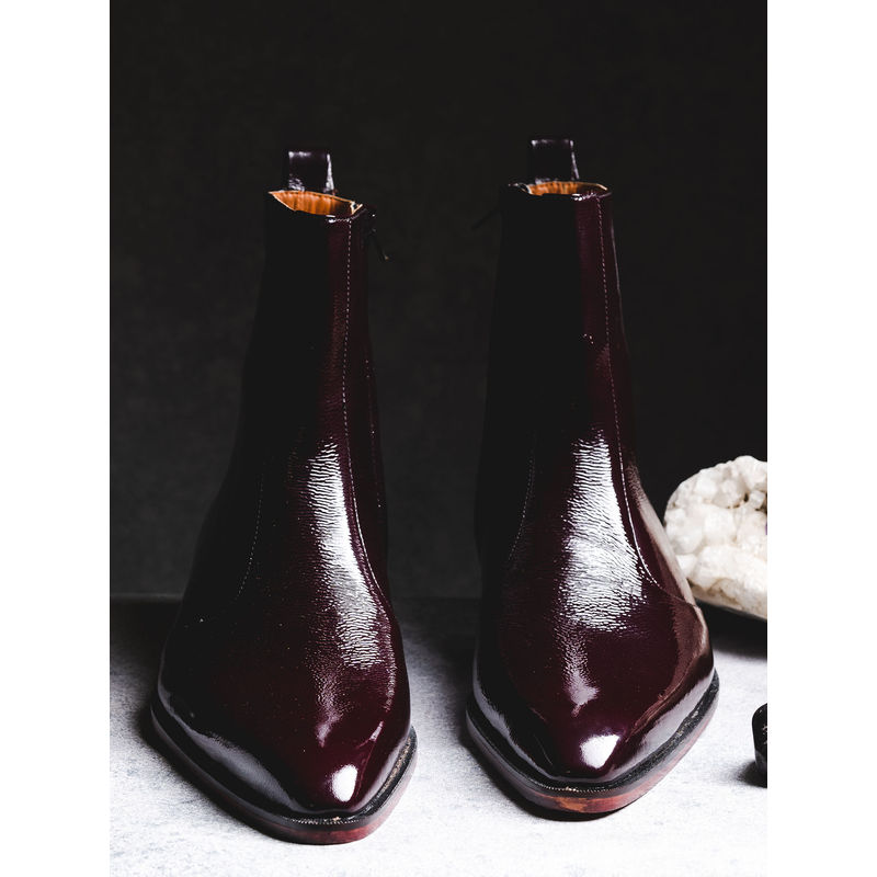 Kavith Sainaani Patent Plum Boots (Pack of 2) (UK 5)
