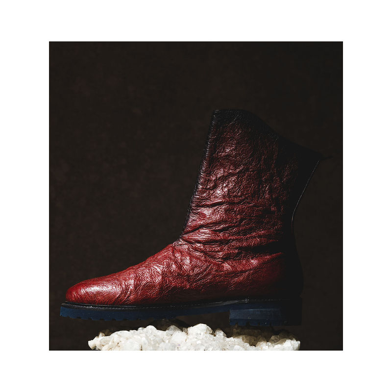 Kavith Sainaani Burgundy Crinkle Boots (Pack of 2) (UK 5)