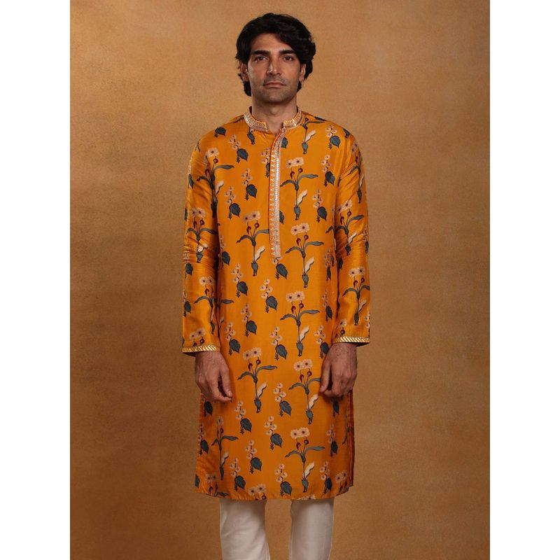 Masaba Mustard Spring Blossom Kurta (S)