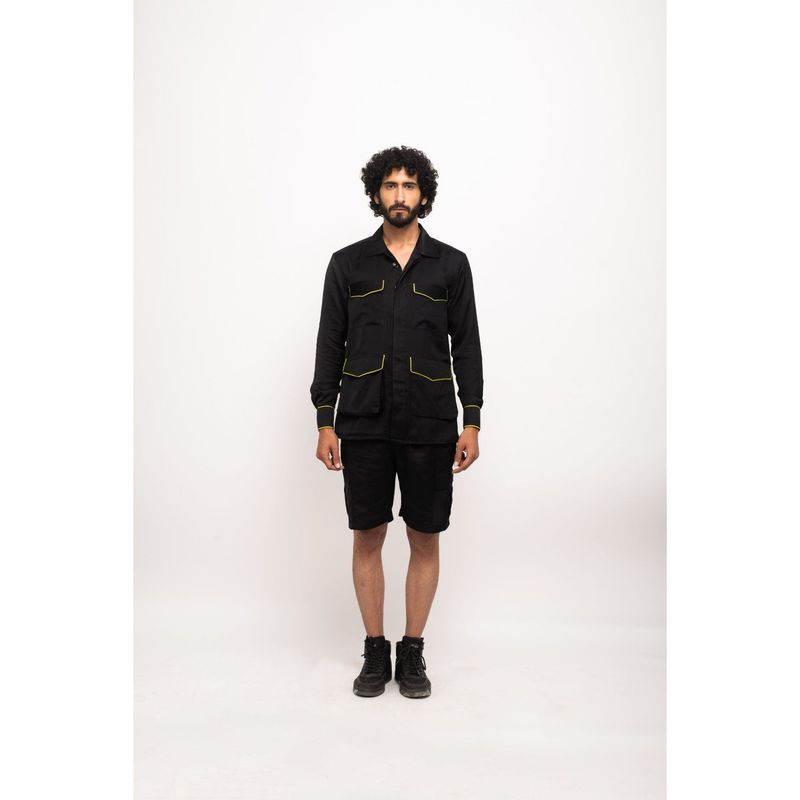 NEORA BY NEHAL CHOPRA Black Solid Shorts (XS)