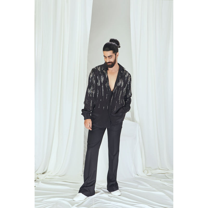 Nirmooha Carbon Suiting Flared Pant (XS)