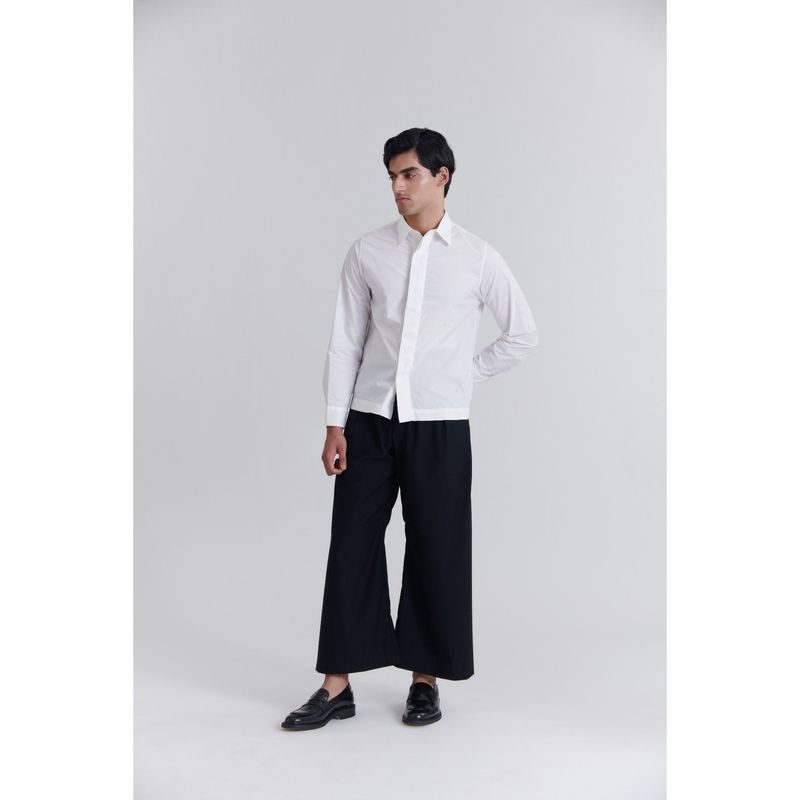 No Grey Area Lily Bloom Boxy Fit White Shirt (XXS)