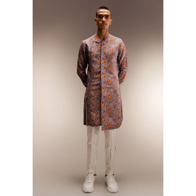 Project Bandi Heather Bemberg Long Kurta Pajama (Set of 2) (36)