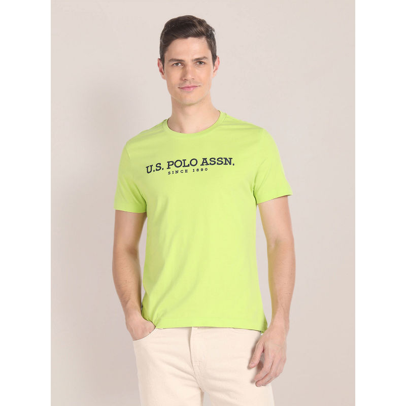 U.S. POLO ASSN. Brand Embroidered Cotton T-Shirt (L)