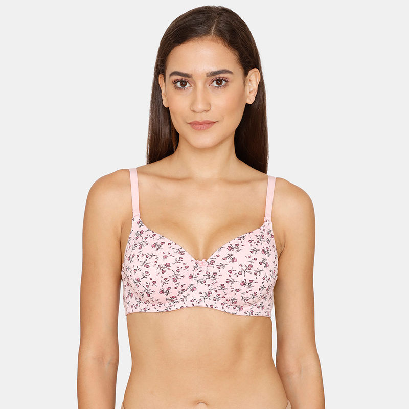 Rosaline Padded Wired 3-4th Coverage T-Shirt Bra - Orchid Pink (34B)
