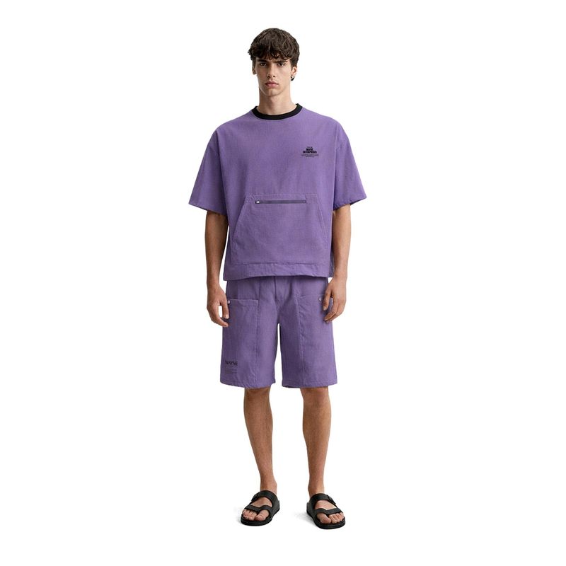 The Indian Garage Co Purple Relaxed Fit Graphic Co-Ord Set (M)