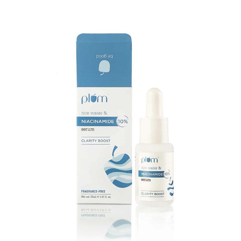 Plum 10% Niacinamide Face Serum With Rice Water For Clear & Bright Skin