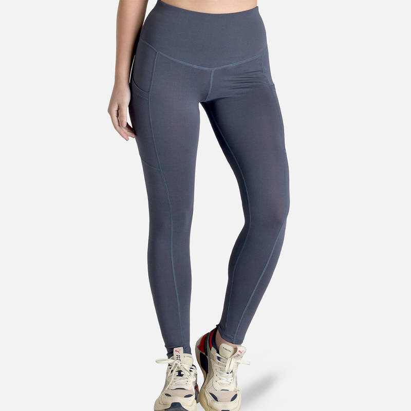 Makclan Skin Fit Pocket Sports Legging - Grey (M)