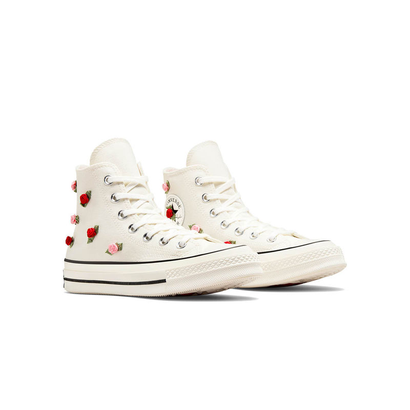 Converse Unisex Chuck 70 Roses High Top Sneaker (UK 3)