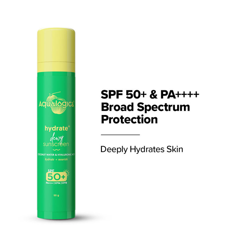 Aqualogica Hydrate+ Dewy Sunscreen with Coconut Water & Hyaluronic Acid