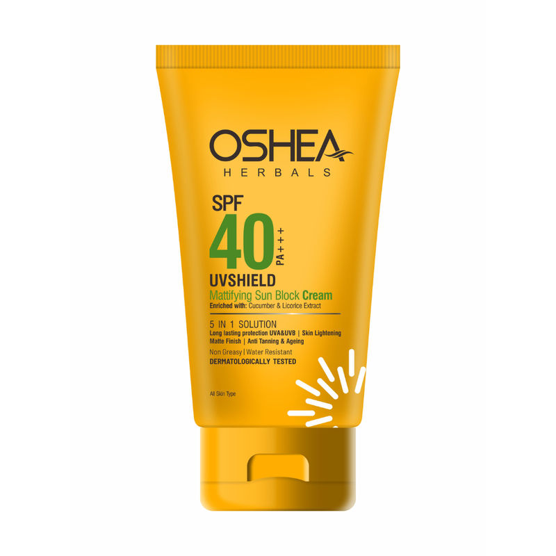 Oshea Herbals UV Shield Mattifying Sun Block Cream 5 In One Solution SPF 40
