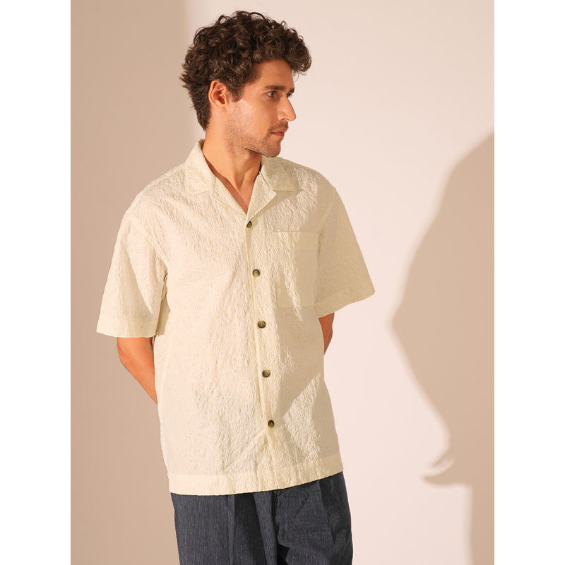Selected Men Solid Regular Fit White Shirt (S)