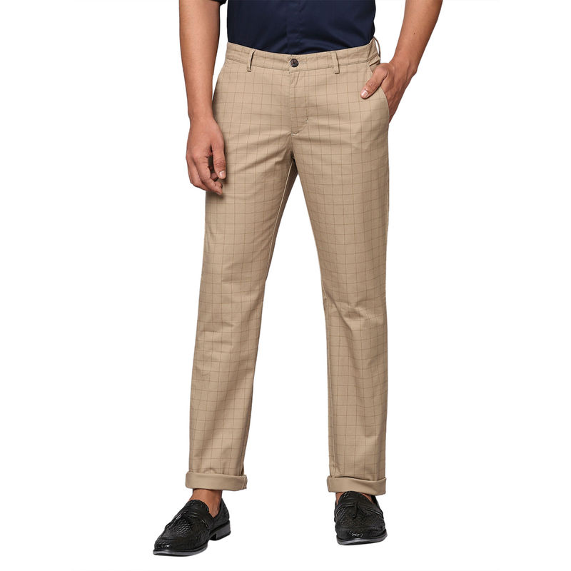 Park Avenue Medium Khaki Trouser (34) (34)