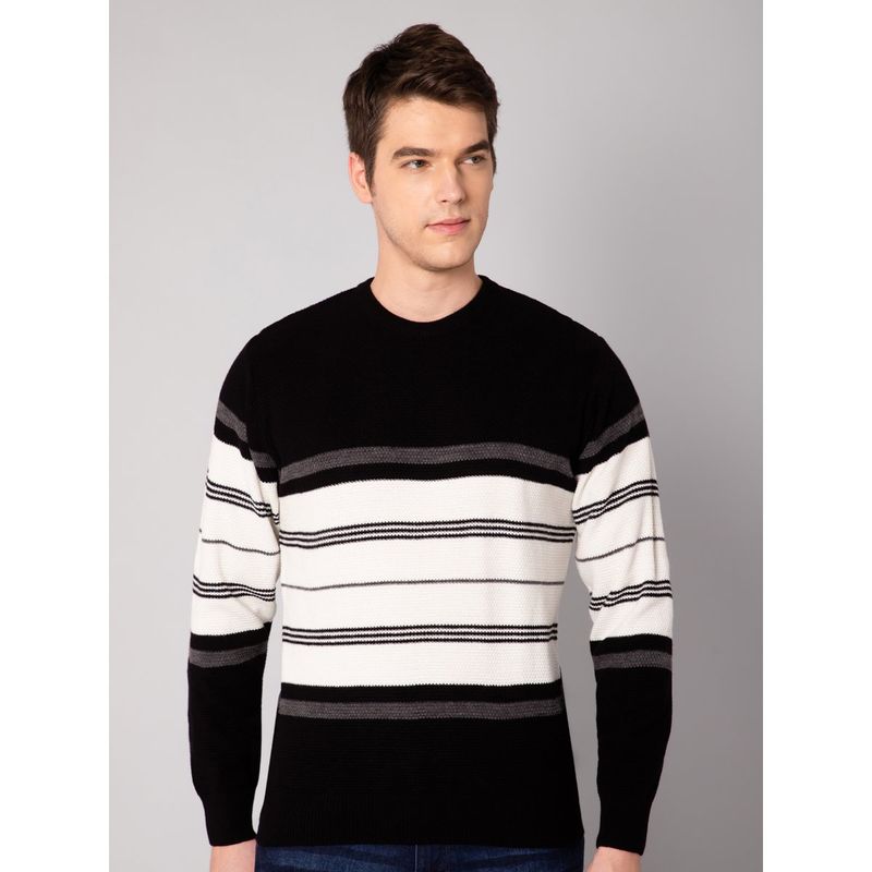 Cantabil Men Black Sweater (L)