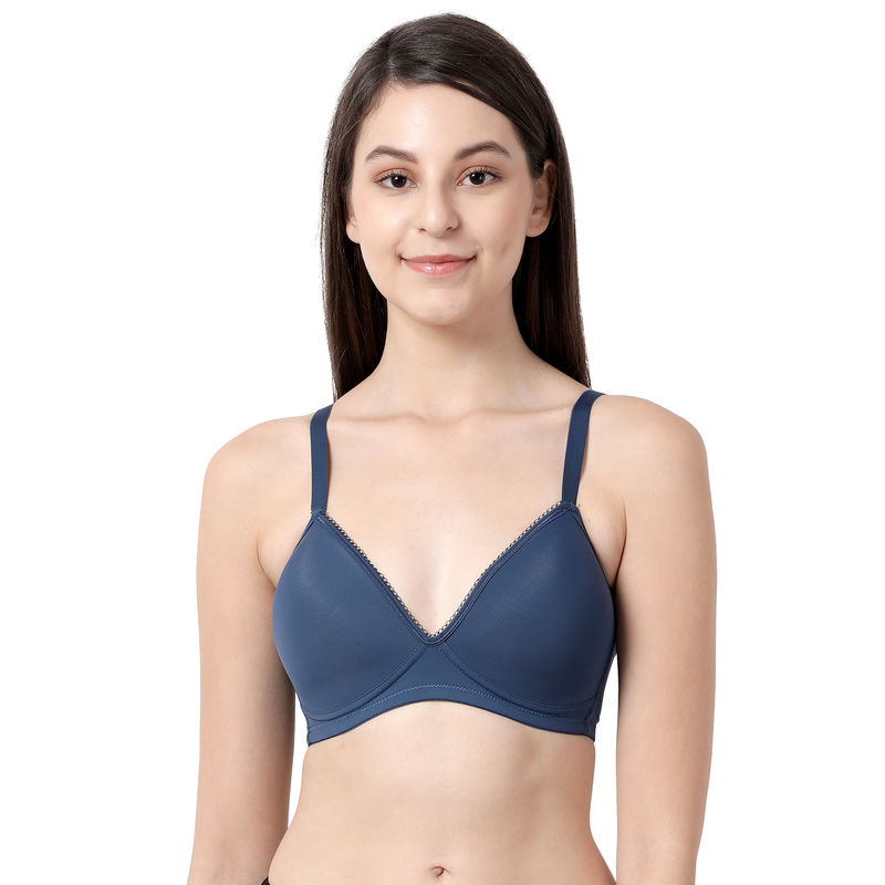 Taabu by Shyaway Everyday Bras - Padded Wirefree Full Coverage - Blue (32D)