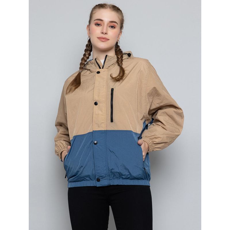 CHKOKKO Women Standard Length Polyester Winter Sports Zipper Stylish Jacket (3XL)