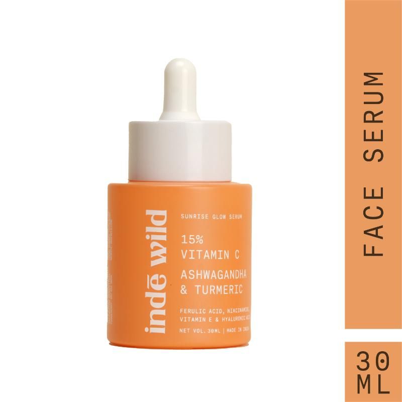 inde wild 15% Vitamin C With Turmeric, Niacinamide For Acne Scars, Hyperpigmentation & Brightening