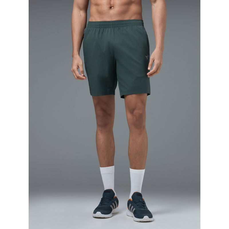 Technosport Men with Quick Dry TS FLEXI Grip Green Shorts (M)