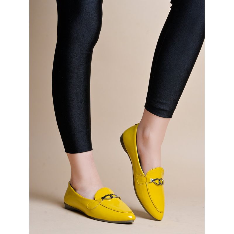Shoetopia Round Toe Flat Yellow Belly for Women (EURO 41)