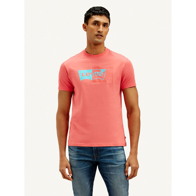 Levi's Coral Printed Slim Fit T-Shirt (S)