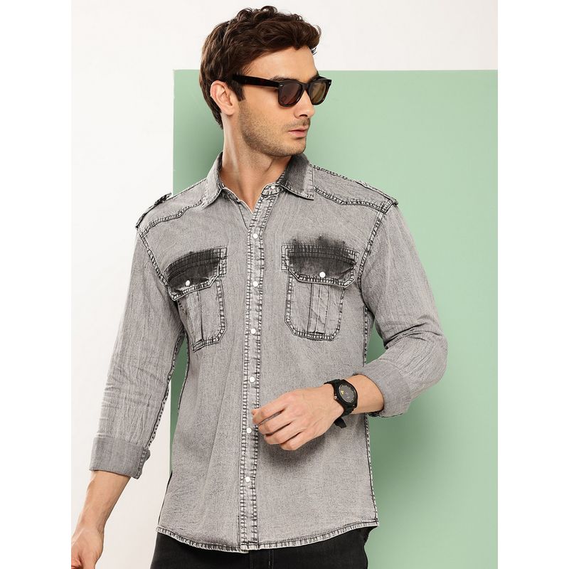 Voxati Grey Denim Shirt (S)