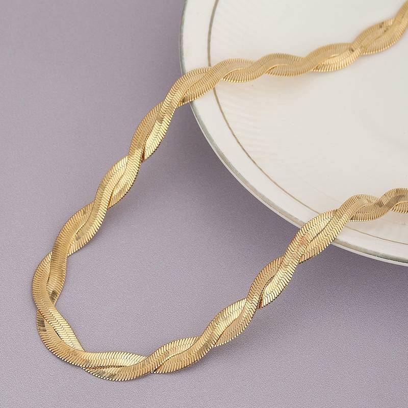 Buy Carlton London Gold Plated Double Chain Stylish Necklace for Women ...