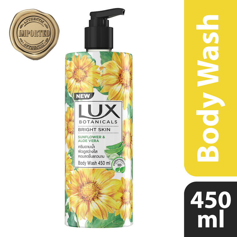 Buy Lux Bright Skin Sunflower & Aloe Vera Body Wash Online