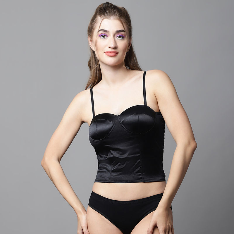 PrettyCat Lightly Padded Non-Wired Full Coverage Partywear Bralette Bra (34B)