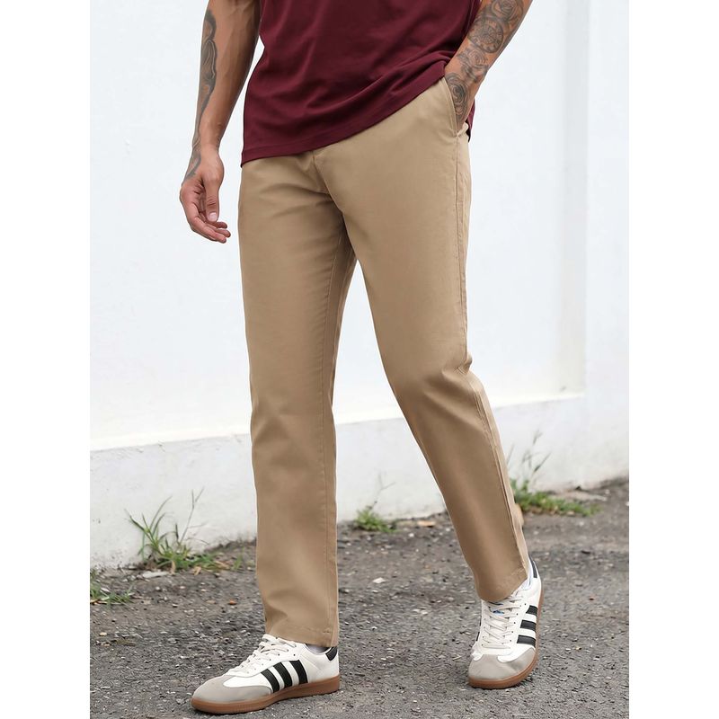 Bewakoof Men's Desert Beige Pants (XL)