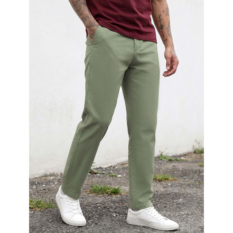 Bewakoof Men's Sage Green Pants (M)