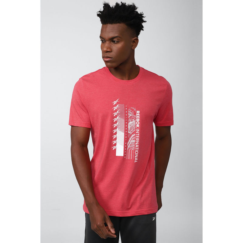 Reebok Mens Training Active Basic Gr Tee T-Shirt Red (S)