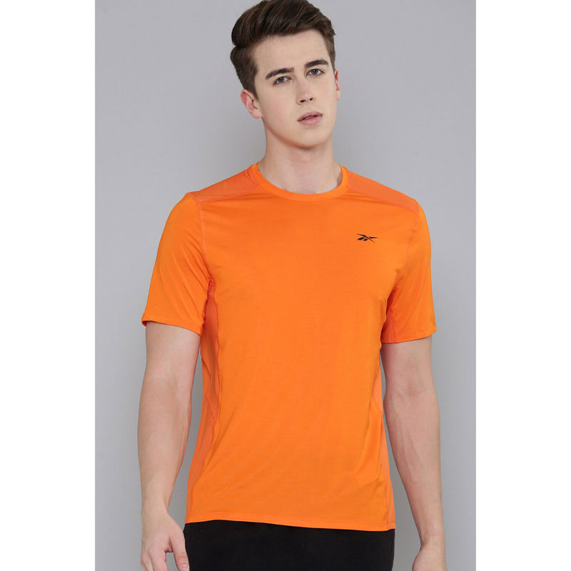 Reebok Mens Ts Ac Solid Athlete T-Shirt Orange (XS)