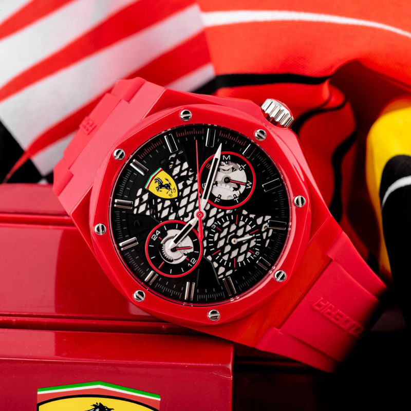 Buy Scuderia Ferrari Aspire 0830786 Black Dial Watch For Men Online