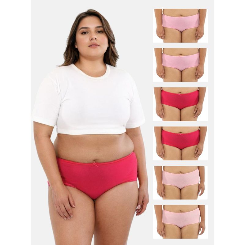 Adira BrZee Plus Size Hipster Panty Pink Peach (3XL)
