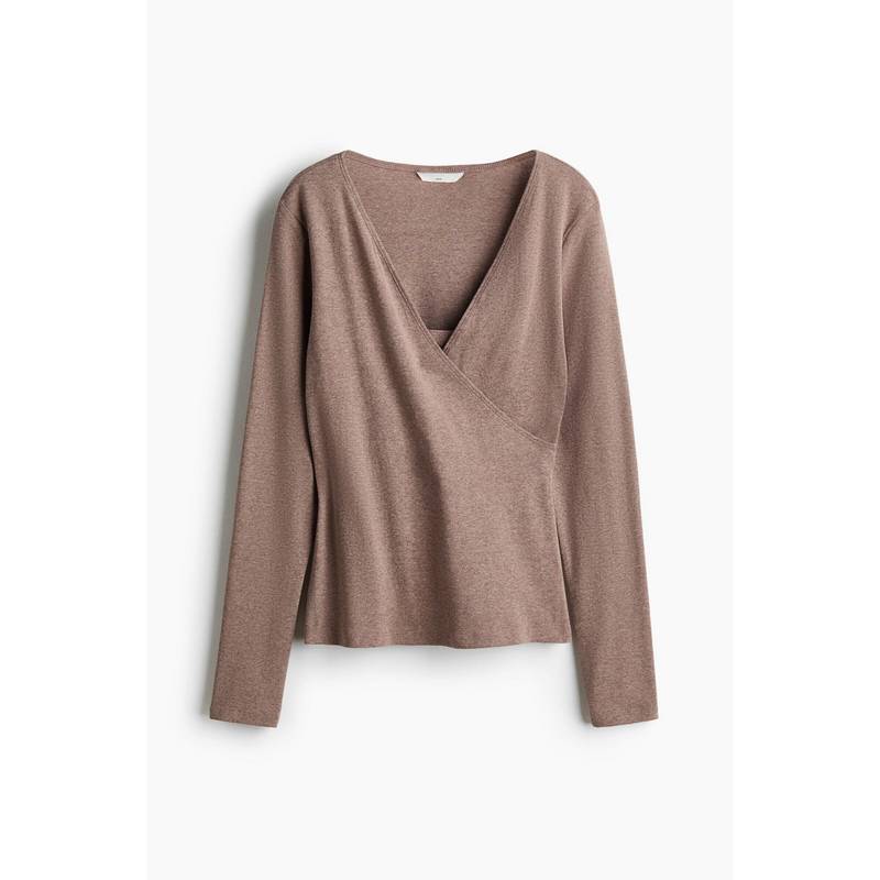 H&M Women Beige Mama Ribbed Nursing Top (S)