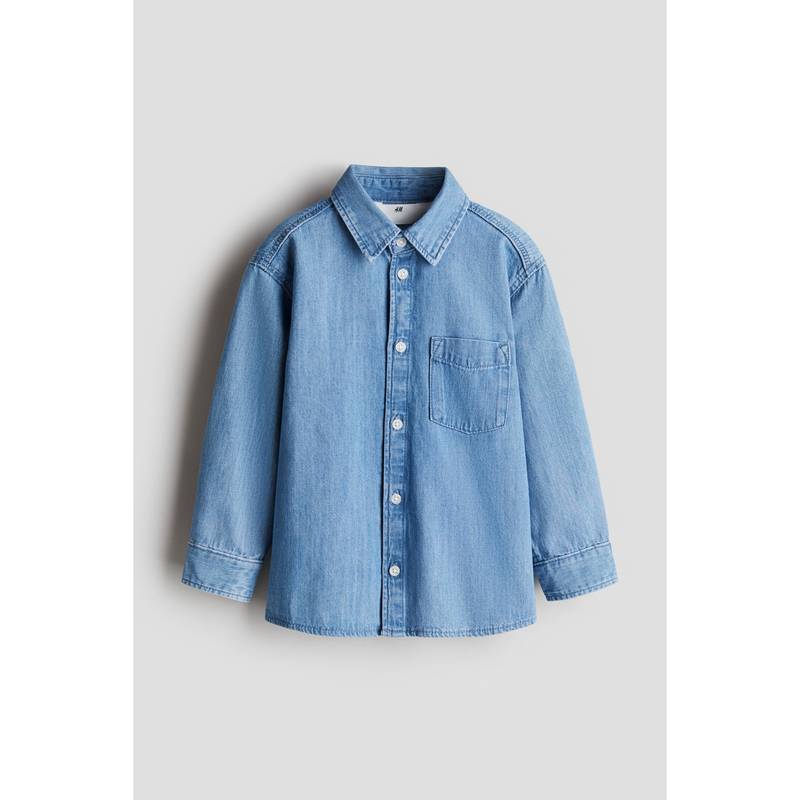 H&M Cotton Denim Shirt Blue (1.5-2 Years) (1.5-2 Years)