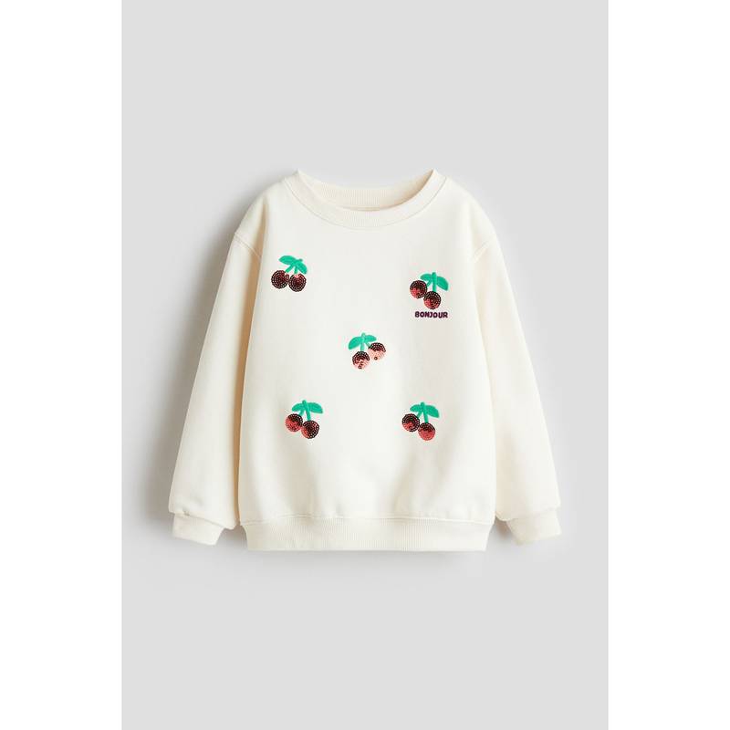 H&M White Sweatshirt (3-4 Years) (3-4 Years)