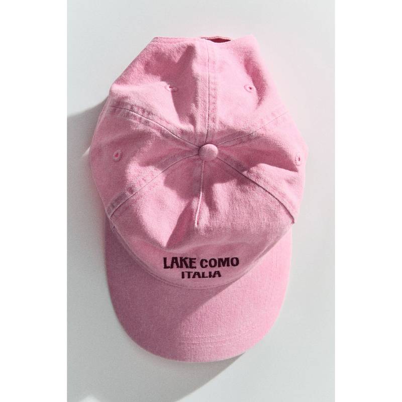 H&M Women Pink Cotton Twill Cap (M/L)